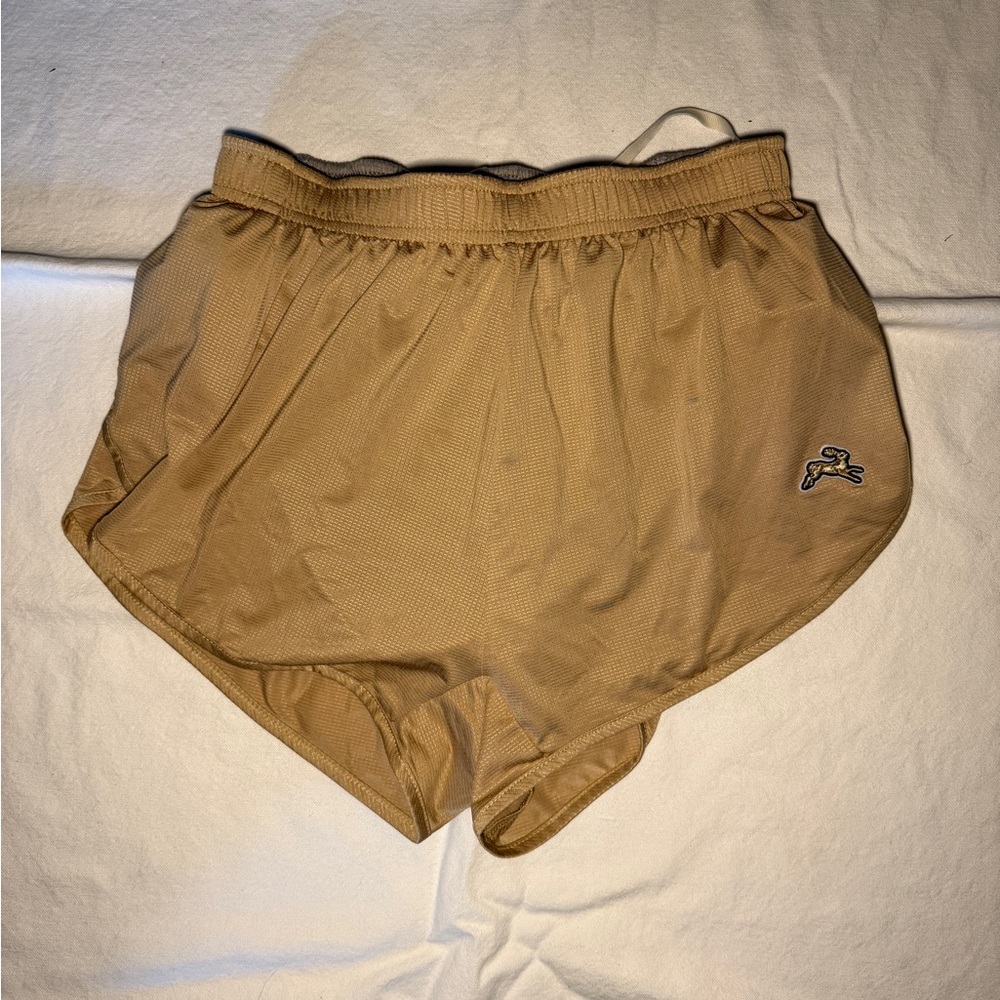 Gold tracksmith twilight split shorts size small